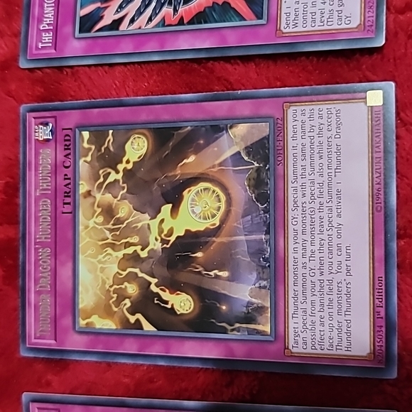 Set of 11 Yu Gi Oh Trading Trap Cards (Purple Thunder to UA) - Picture 3 of 12